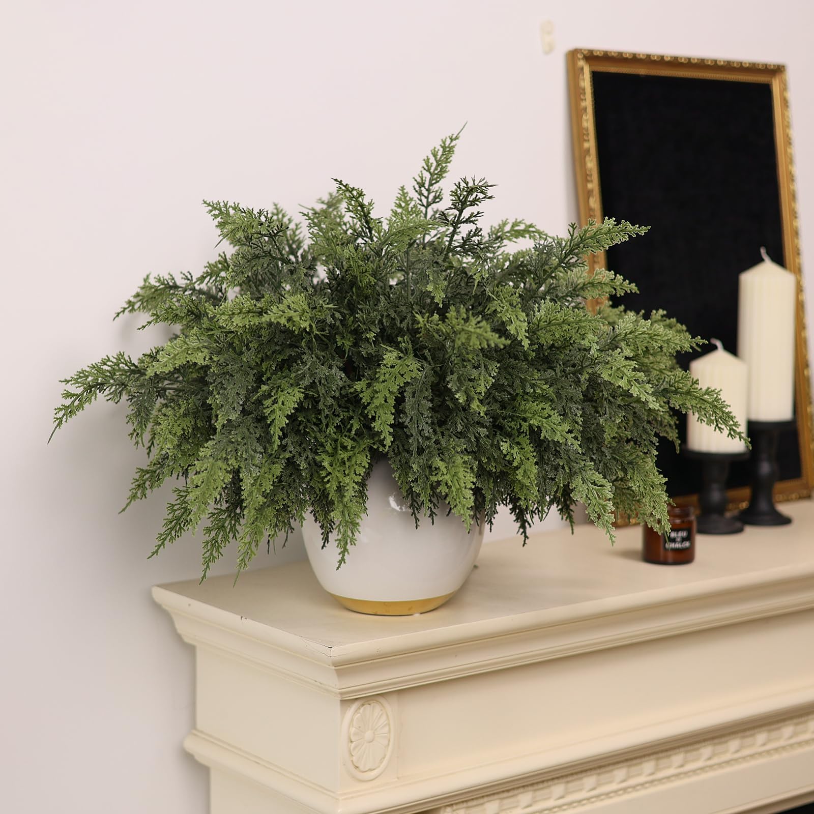 🔥Each $3.49 On Sale Today Only🎄Artificial Real Touch Christmas Cedar Branches