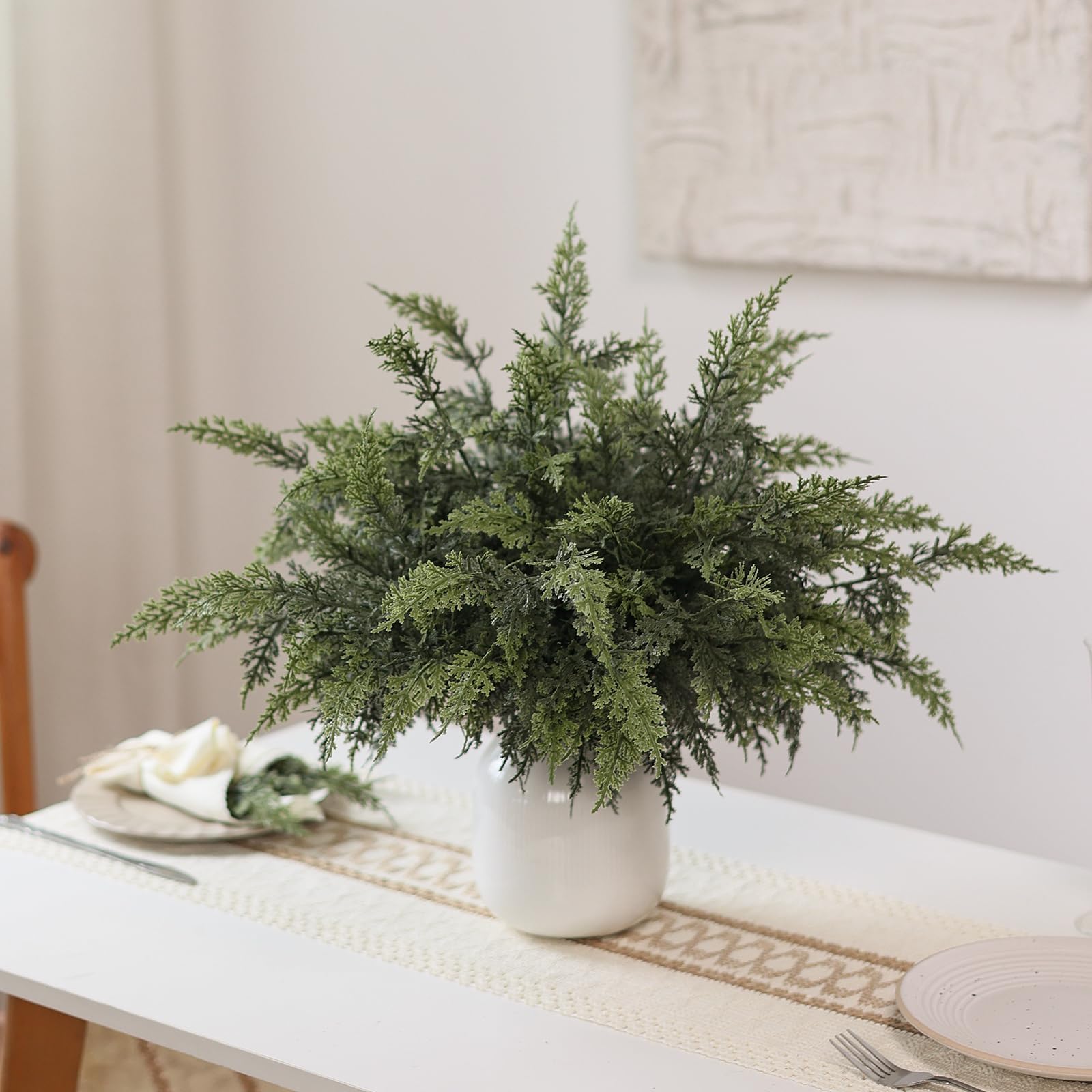 🔥Each $3.49 On Sale Today Only🎄Artificial Real Touch Christmas Cedar Branches