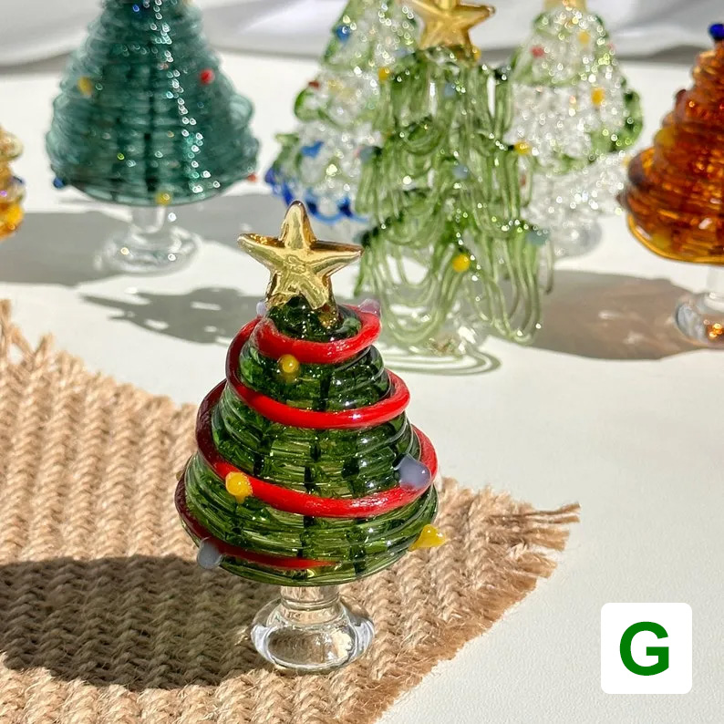 🔥 Handcrafted Glass Christmas Tree