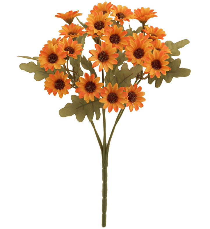 🔥$4.99 HOT Sale🌻Artificial Outdoor Sunset Mums Flowers - UV resistant, Waterproof, Windproof