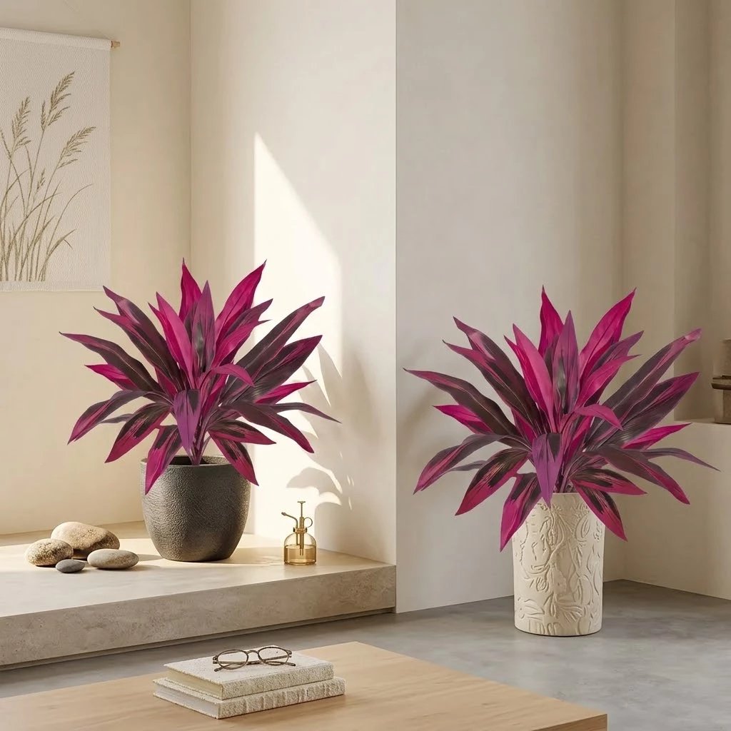 Large Artificial Boston Fern & Dragon’s Blood Tree Plants 🌼