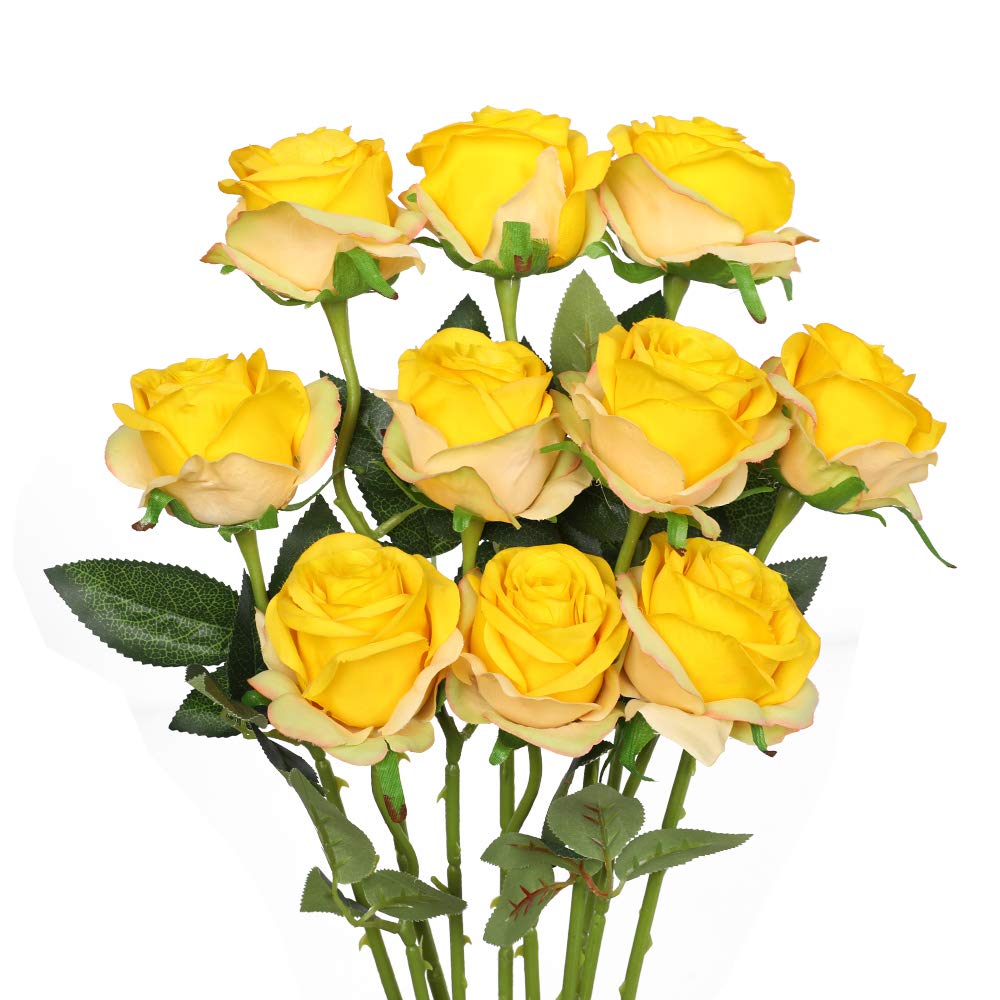 Realistic Artificial Long Stem Rose