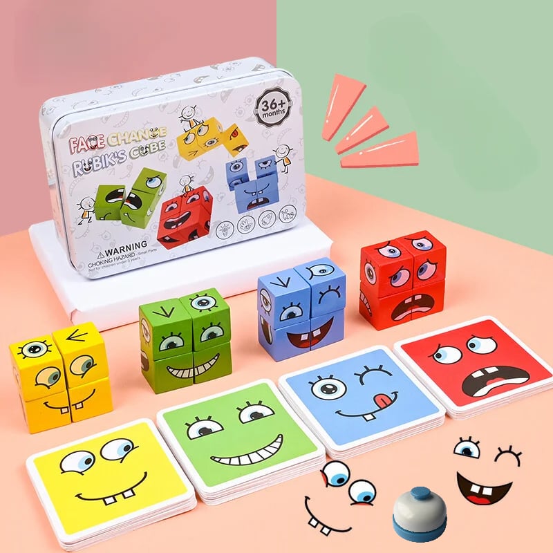 🎉Last Day Promotion 49% OFF🎁Handmade Wooden 3D Puzzle Face-Changing Magic Cube 