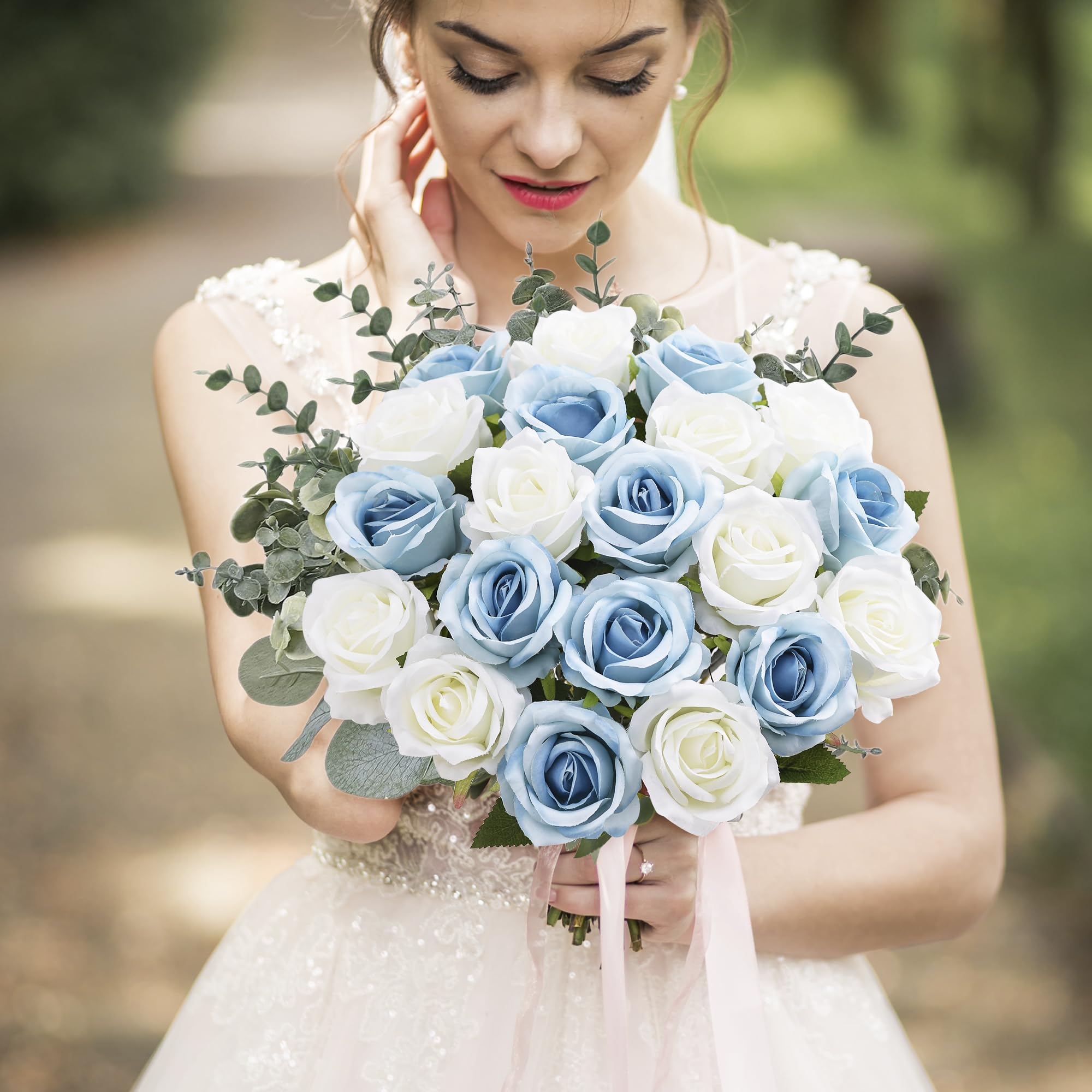 Realistic Artificial Long Stem Rose