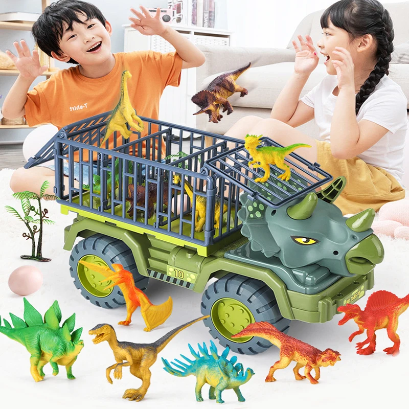 🔥Christmas super sale (Buy 1 and get a 15-piece dinosaur kit) - Dinosaur Engineering Vehicle
