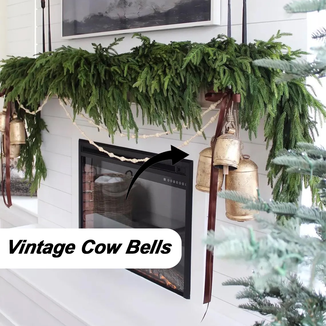 🎄Natural Christmas Greenery - Real Touch Norfolk Pine Garland