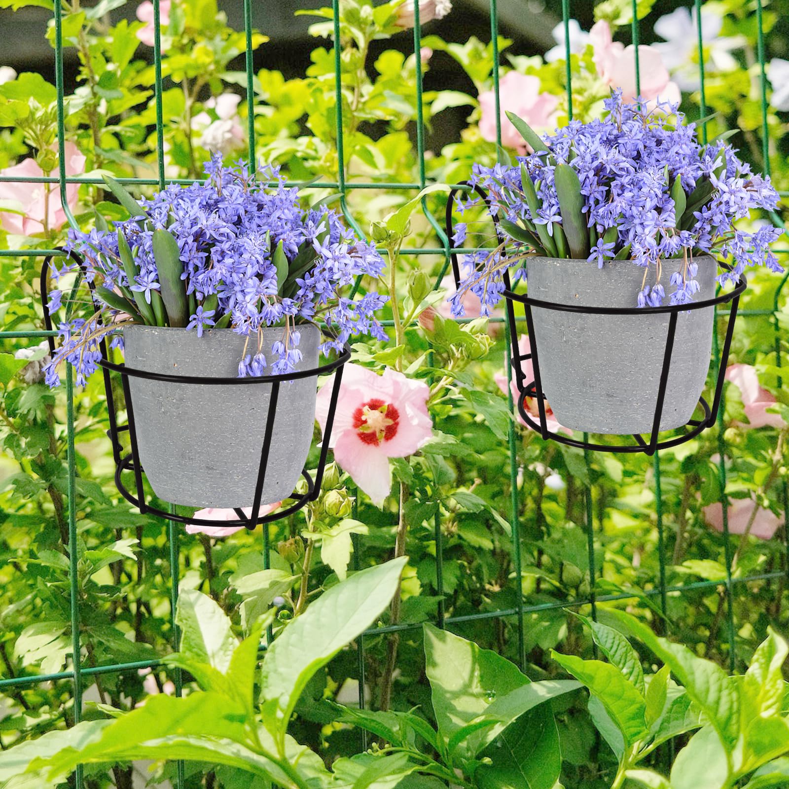 🔥$14.97 On Sale Today Only🪴Hanging Railing Planter Flower Pot Holder
