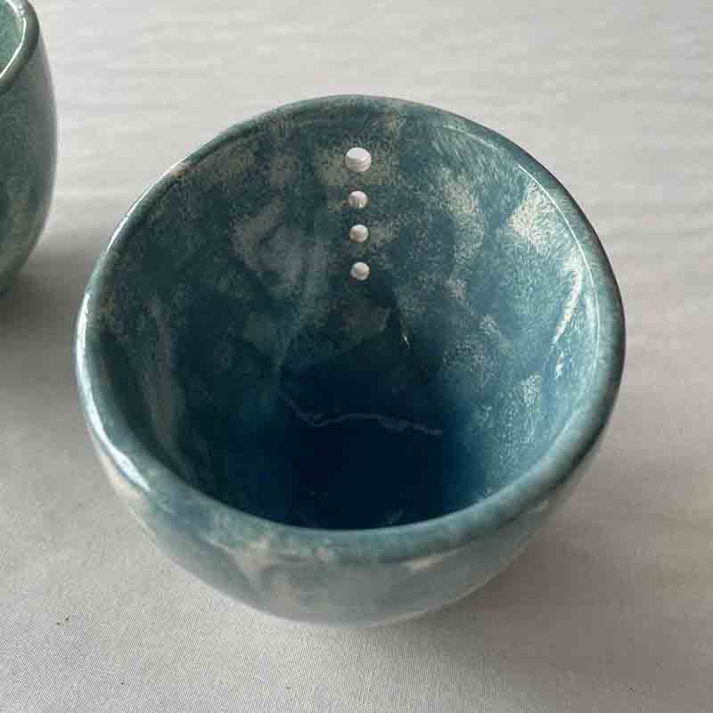 Handmade Pottery Herb Stripper