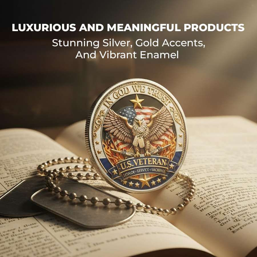 🔥Last Day $2.99 On Sale 🔥 250 Years of Freedom Veteran Tribute Coin