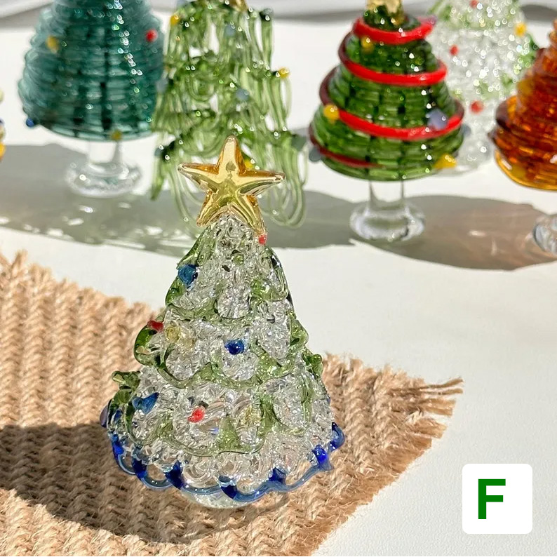 🔥 Handcrafted Glass Christmas Tree