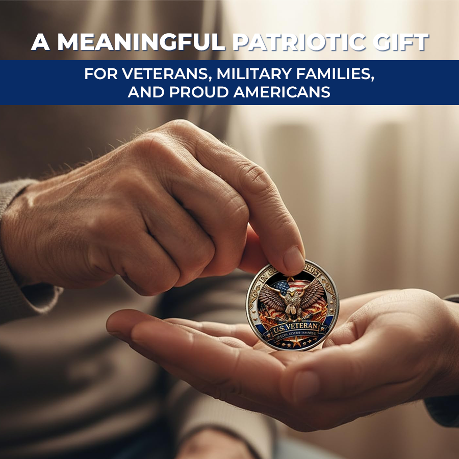 🔥Last Day $2.99 On Sale 🔥 250 Years of Freedom Veteran Tribute Coin