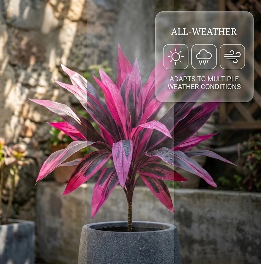 Large Artificial Boston Fern & Dragon’s Blood Tree Plants 🌼