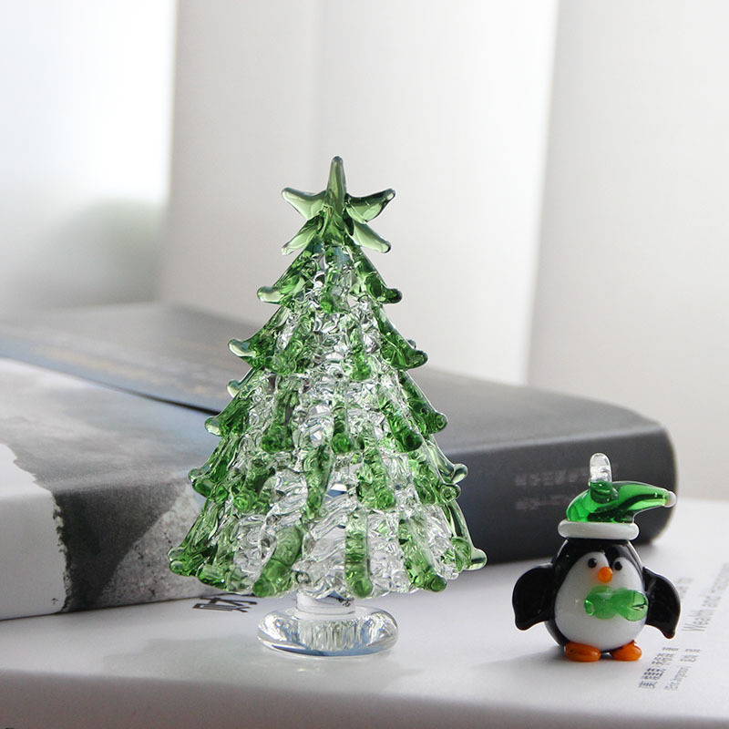 🔥 Handcrafted Glass Christmas Tree