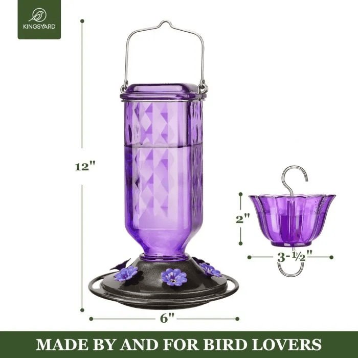 💥Last Day Sale 49% Off💥24oz Leak Proof  Hummingbird Feeder with Ant Moat