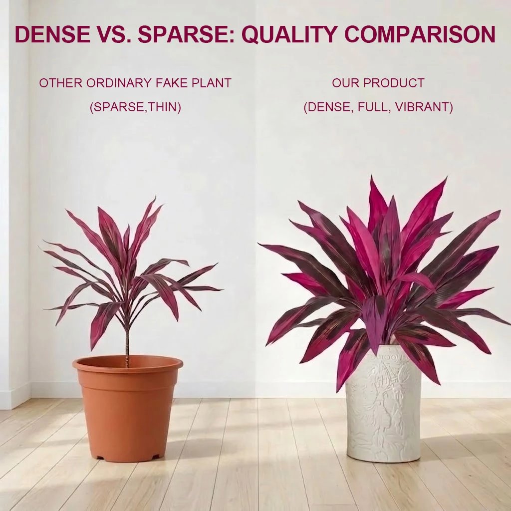 Large Artificial Boston Fern & Dragon’s Blood Tree Plants 🌼