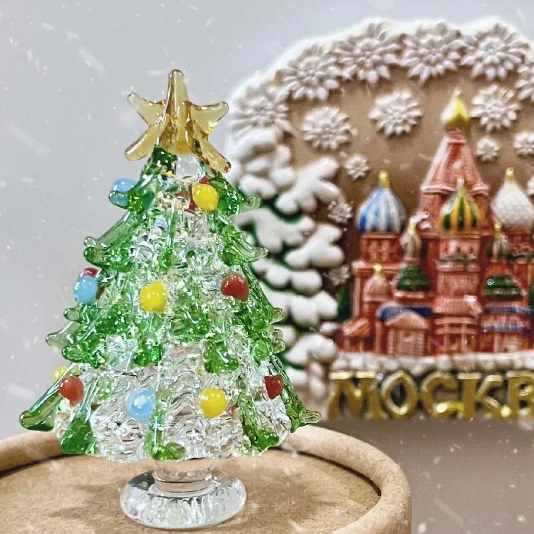 🔥 Handcrafted Glass Christmas Tree