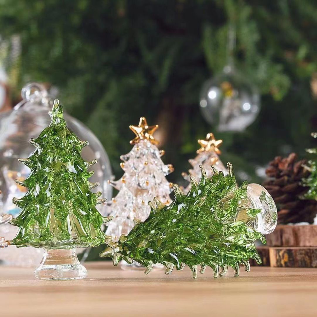 🔥 Handcrafted Glass Christmas Tree