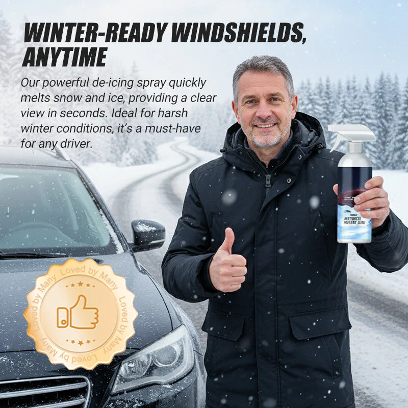 🔥Each $9.99 On Sale ❄️Powerful De-icing Spray for Car | Fast Ice & Frost Remover | Clear Vision in Seconds