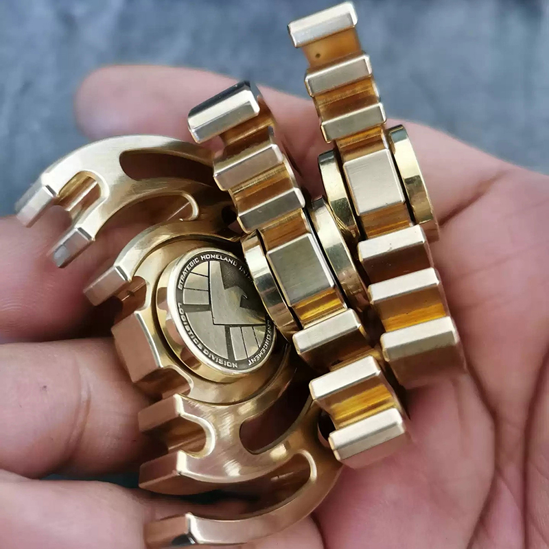 Brass Spinning Fidget Spinner/EDC Skull Fidget Spinner,Gifts/Collect-metalfidget