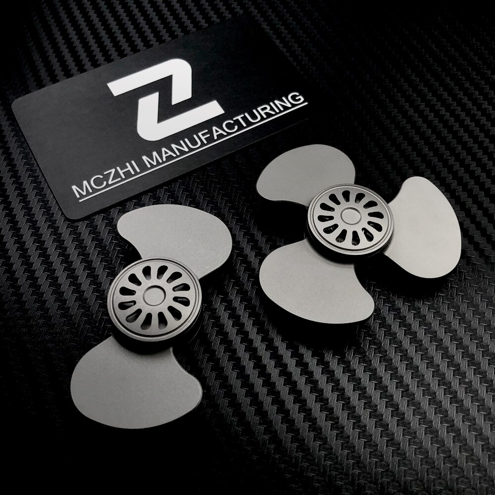 MCZHI Car Bracket Windward Rotation Magic Fan Propeller EDC Decompression Mechanical Fidget Spinner-metalfidget