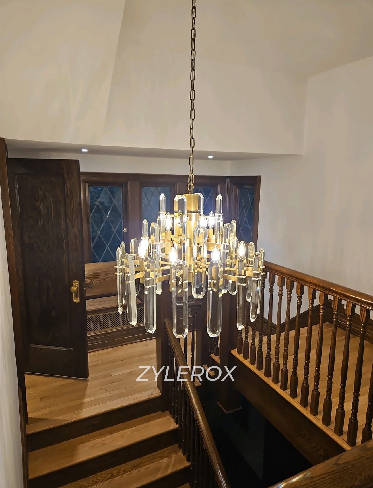 Bonnington Round Cyrstal Modern Chandelier 36 Inch for Staircase