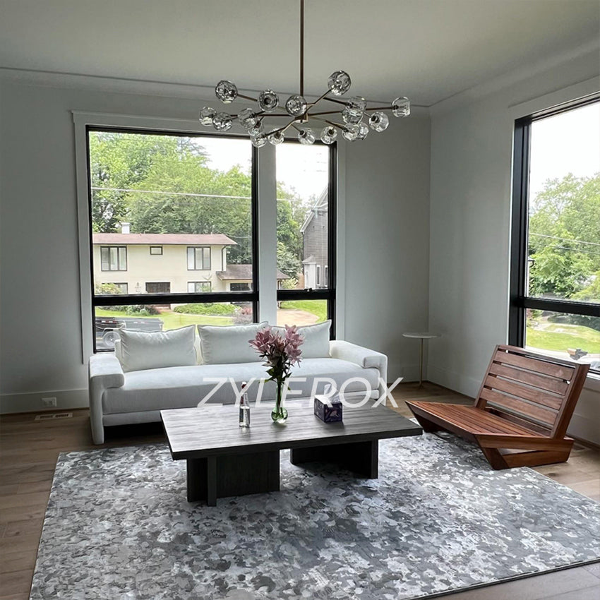 Boule De Cristal Clear Glass Round Chandelier 48 Inch for Living Room
