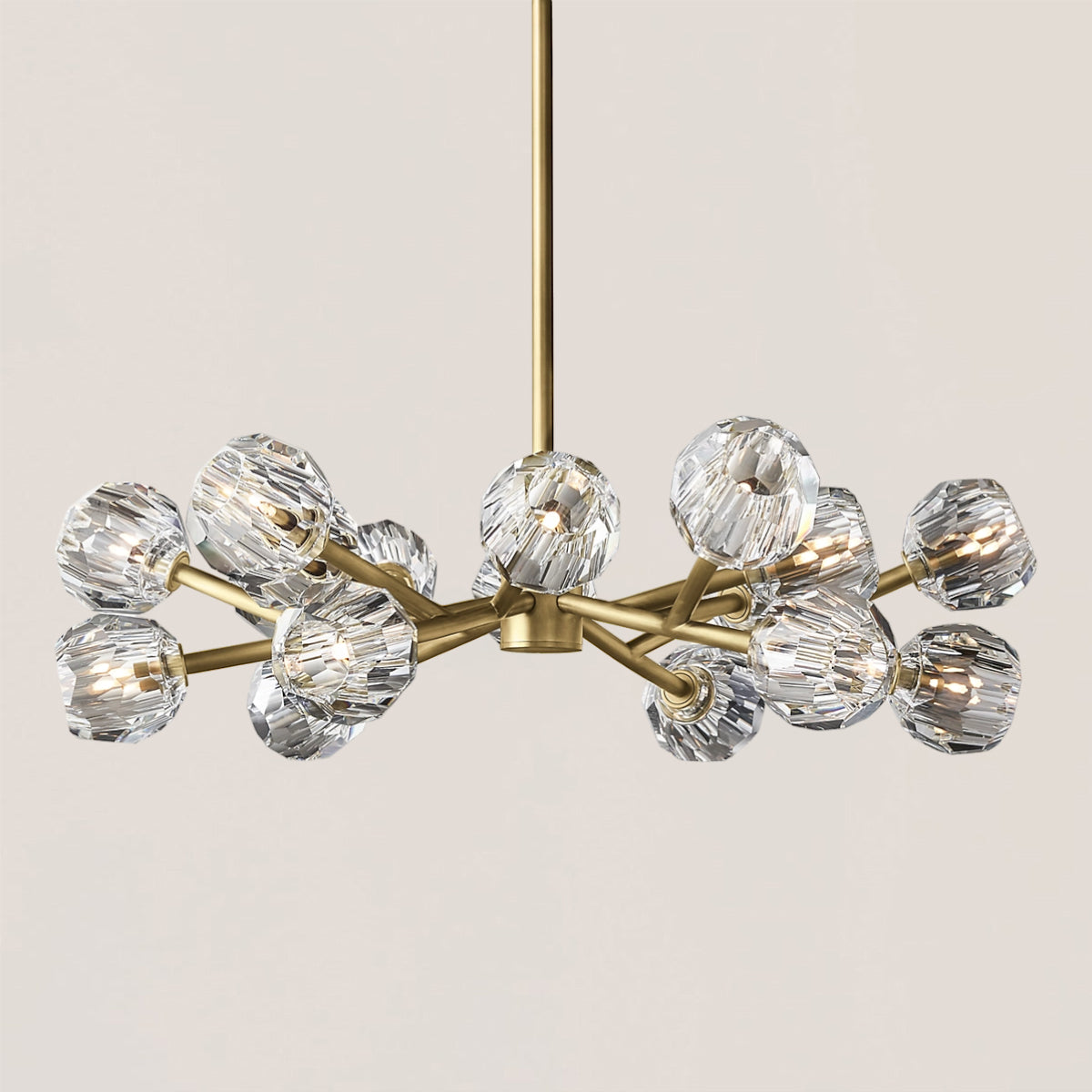 Boule De Cristal Clear Glass Round Chandelier 36