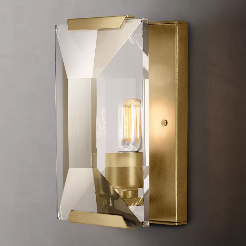 Hensley Crystal Wall Sconce-HiLamps