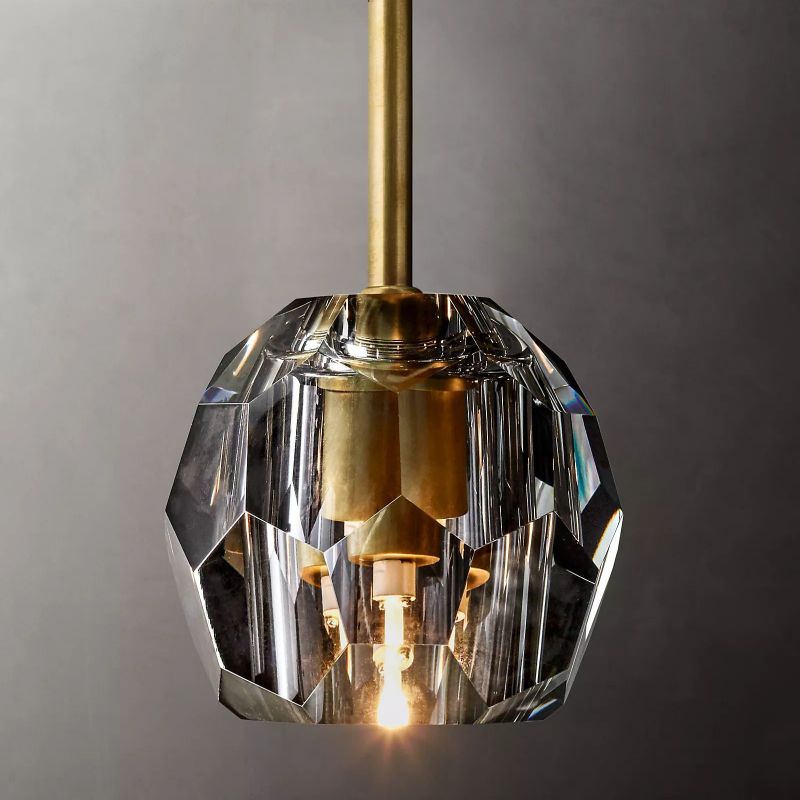 Bayfield Cristal Glass Rod Pendant-HiLamps