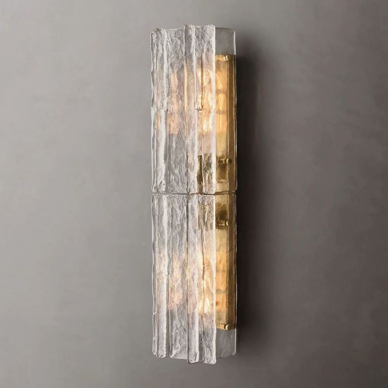Landon Clear Glass Wall Sconce-HiLamps