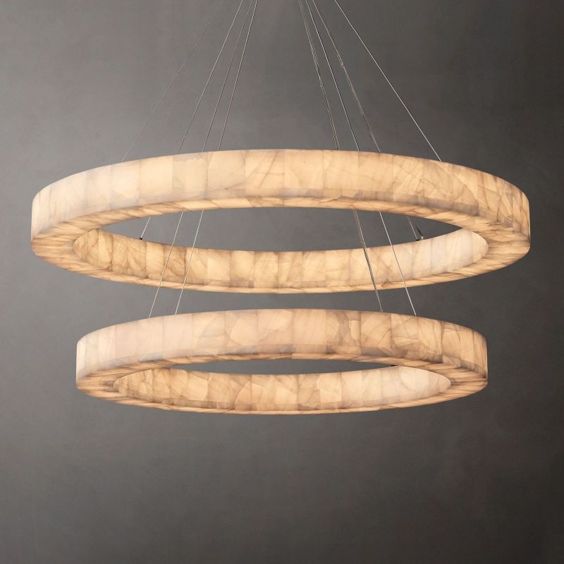 RIVAGE TWO-TIER ROUND CHANDELIER 60"