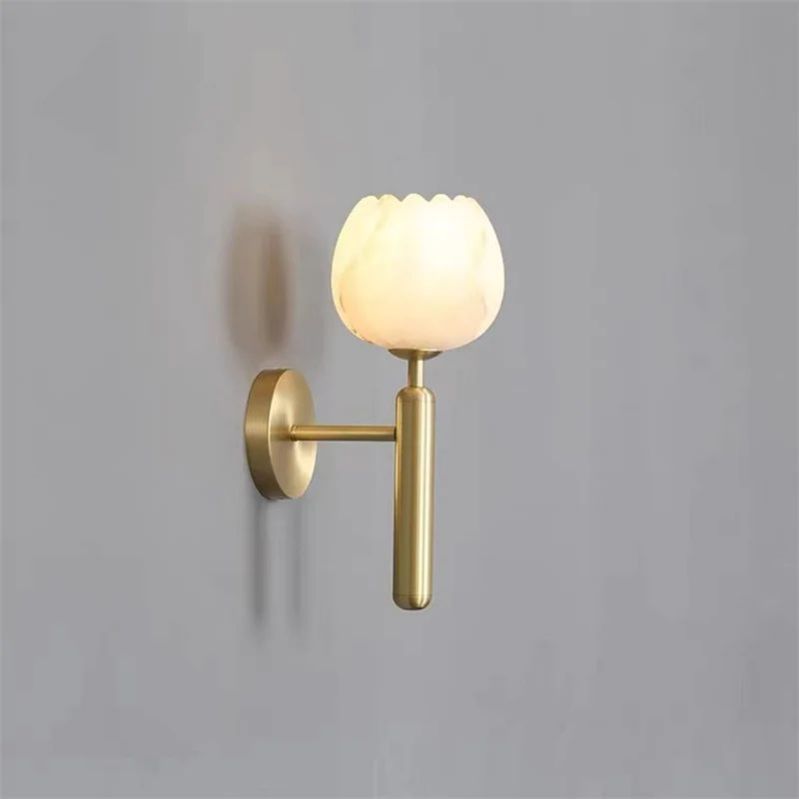 Thornhill Alabaster Wall Sconce-HiLamps