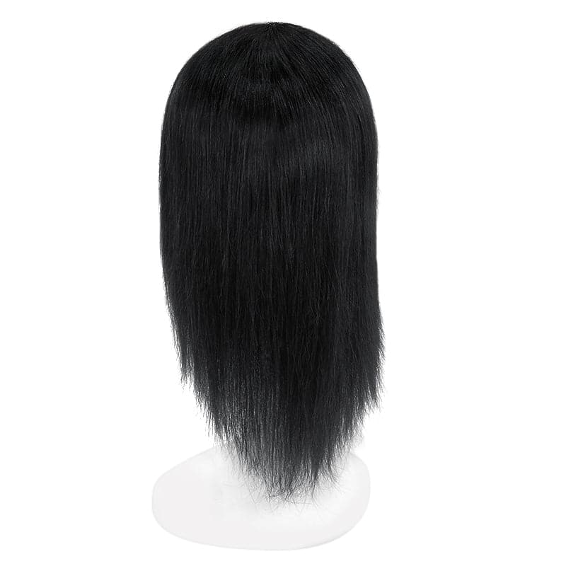 Dahlia  Jet Black Toppers For Hair Loss 6x8" Full Lace Base