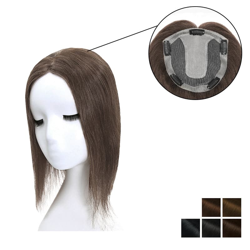 Human Hair Topper For Women Thinning Hair 15*16cm Silk Base Clearance