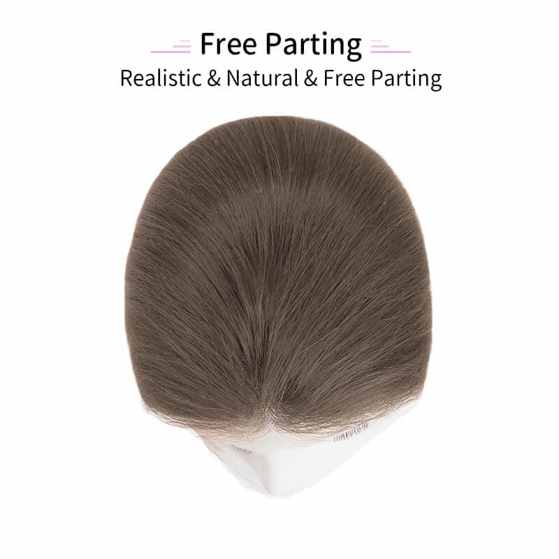 Dahlia ��Natural Straight 6X8" Human Hair Topper Full Lace All Shades