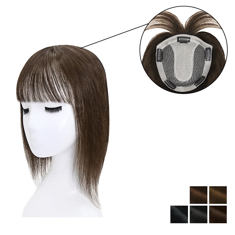 Human Hair Topper For Women Thinning Hair 15*16cm Silk Base Clearance