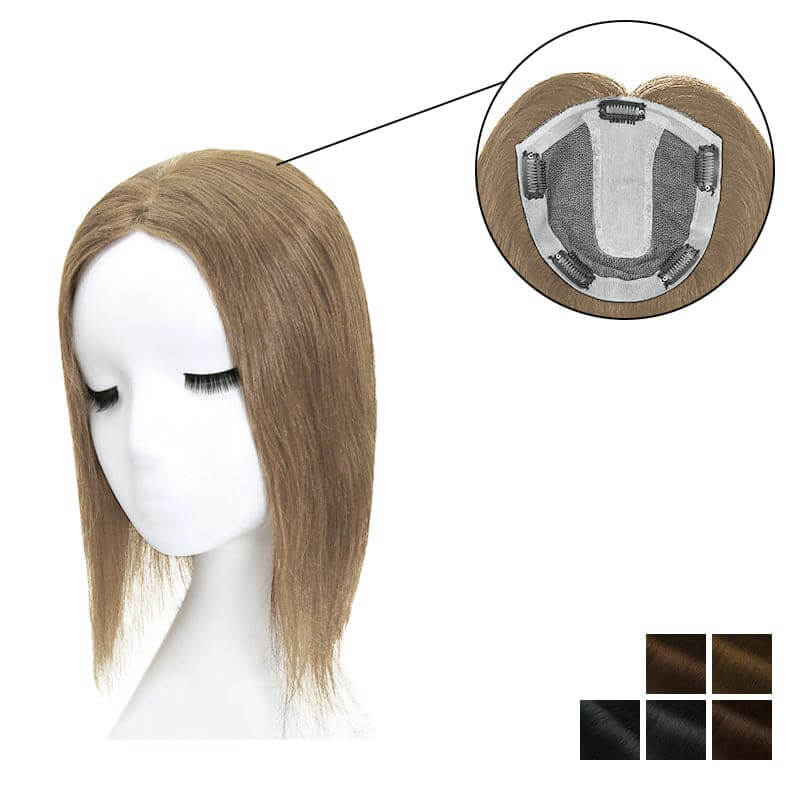 Human Hair Topper For Women Thinning Hair 15*16cm Silk Base Clearance