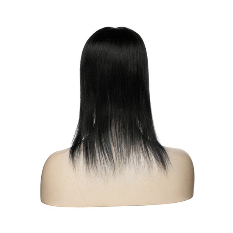 Black Human Hair Topper 15*16 Silk Base For Women