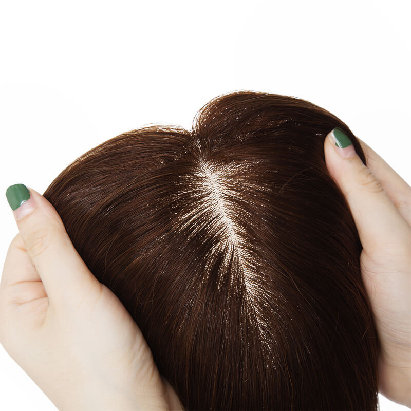 Human Hair Topper For Women Thinning Hair 15*16cm Silk Base Clearance