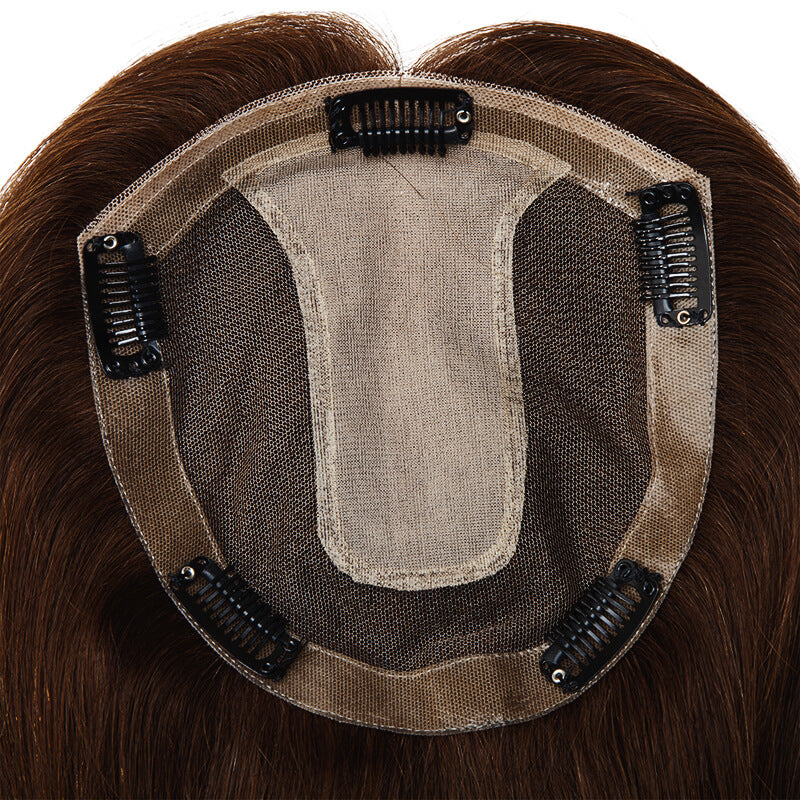 Human Hair Topper For Women Thinning Hair 15*16cm Silk Base Clearance