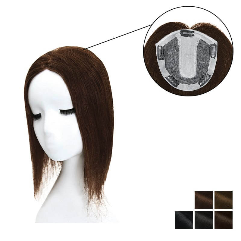 Human Hair Topper For Women Thinning Hair 15*16cm Silk Base Clearance