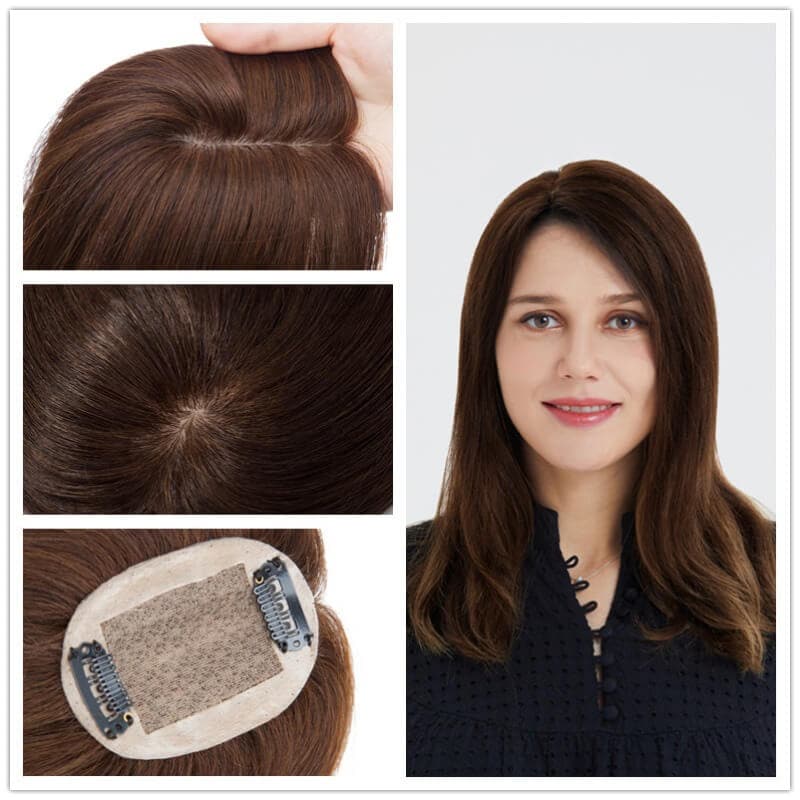 Daisy  Human Hair Topper For Women Thinning Crown 6*9cm Clearance