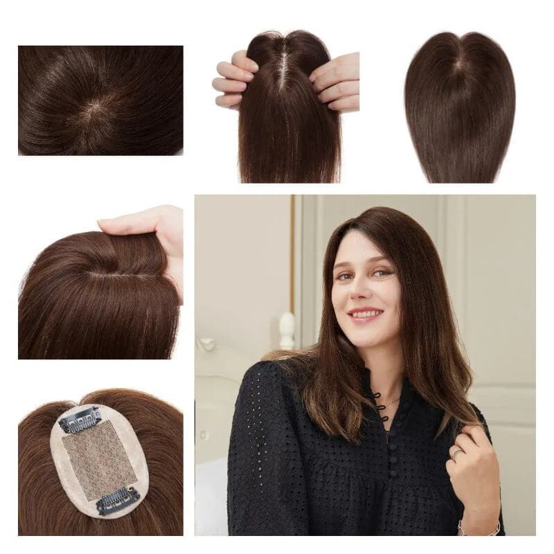 Daisy  Human Hair Topper For Women Thinning Crown 6*9cm Clearance