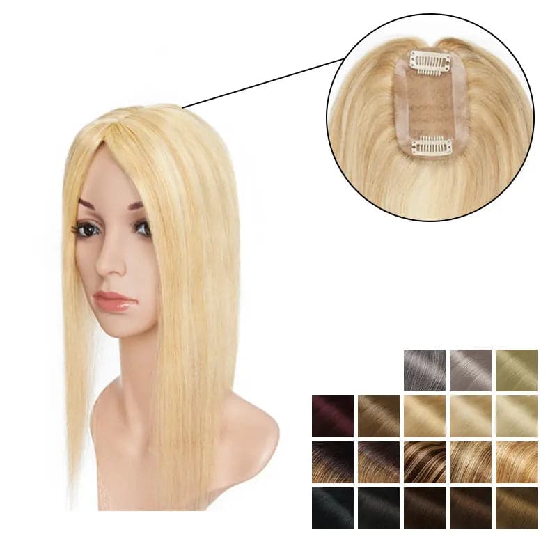 Daisy  Human Hair Topper For Women Thinning Crown 6*9cm Clearance