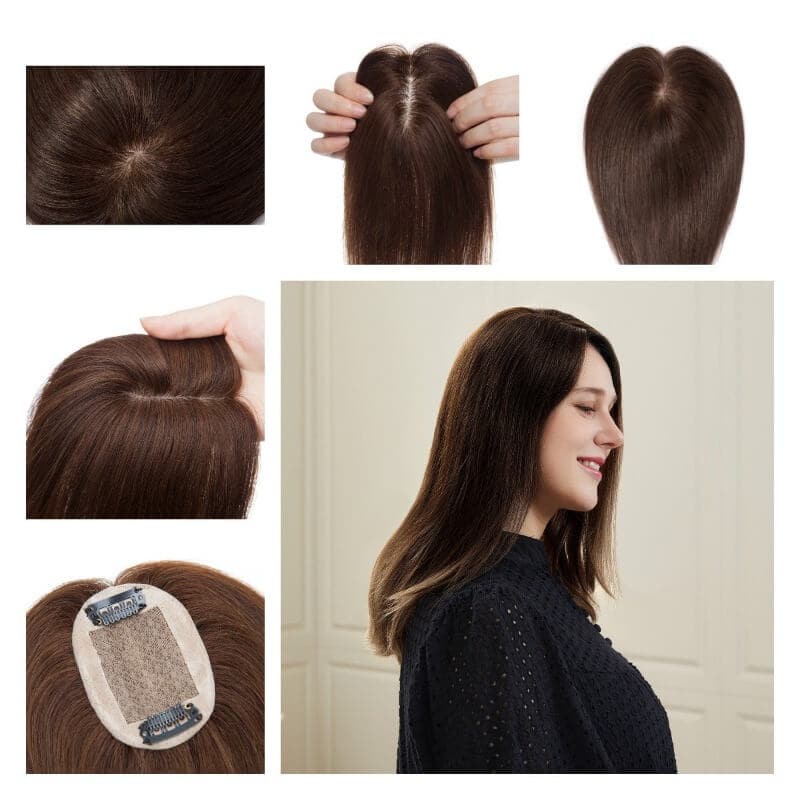 Daisy  Human Hair Topper For Women Thinning Crown 6*9cm Clearance