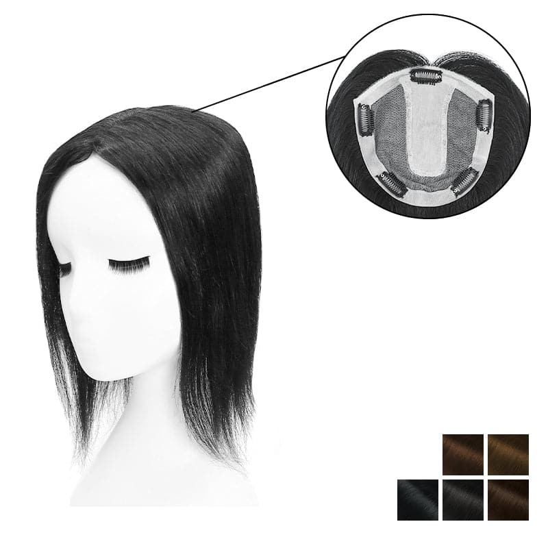 Human Hair Topper For Women Thinning Hair 15*16cm Silk Base Clearance