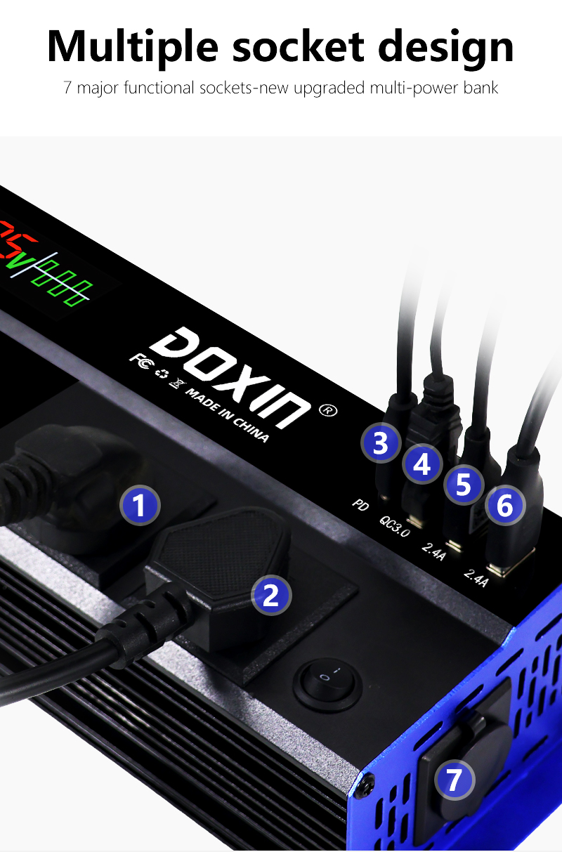 DC 12v/24v Auto to AC 220v Power Inverter