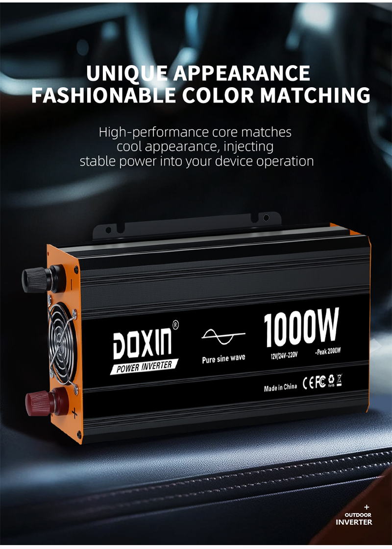 DC 48v/60v Auto to AC 220v Power Inverter 1000w/1500kw/2000kw Pure Sine Wave