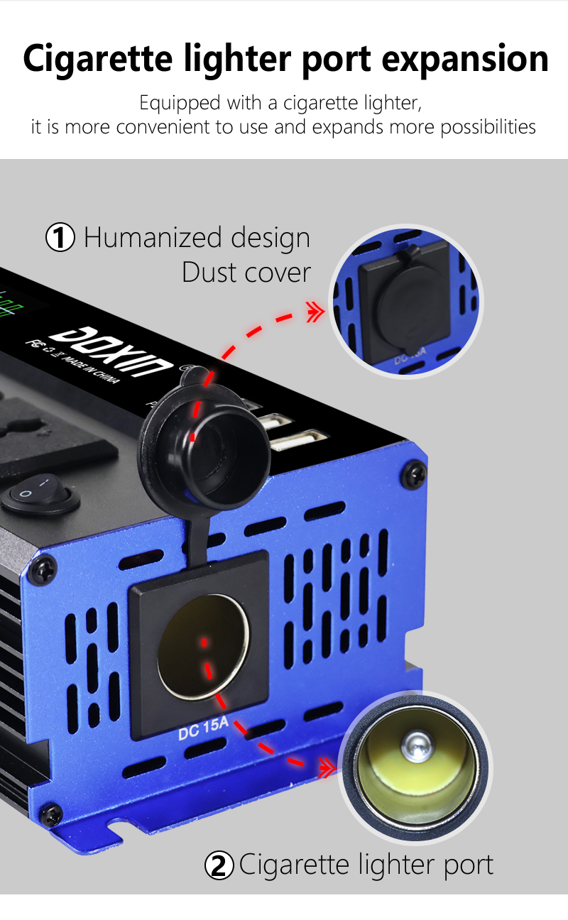DC 12v/24v Auto to AC 220v Power Inverter