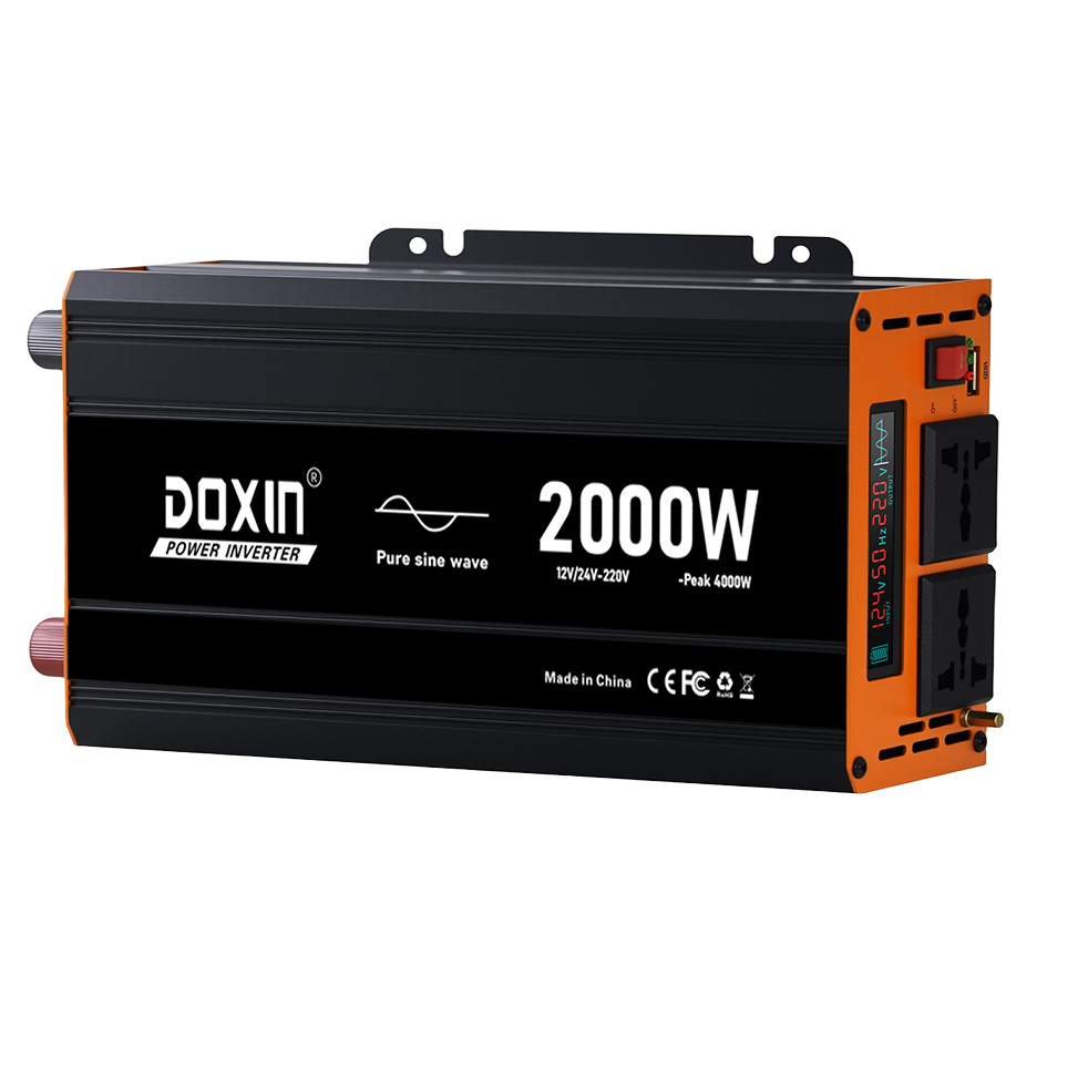 DC 48v/60v Auto to AC 220v/110v Power Inverter 1000w/1500w/2000w Pure Sine Wave